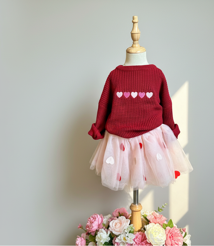 Gradient Heart Sweater | Toddler