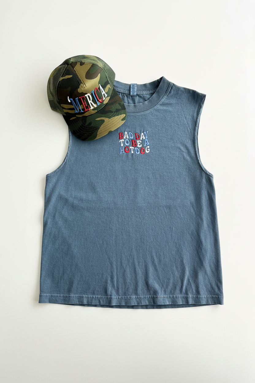 Bad Day to be a Hotdog Muscle Tank