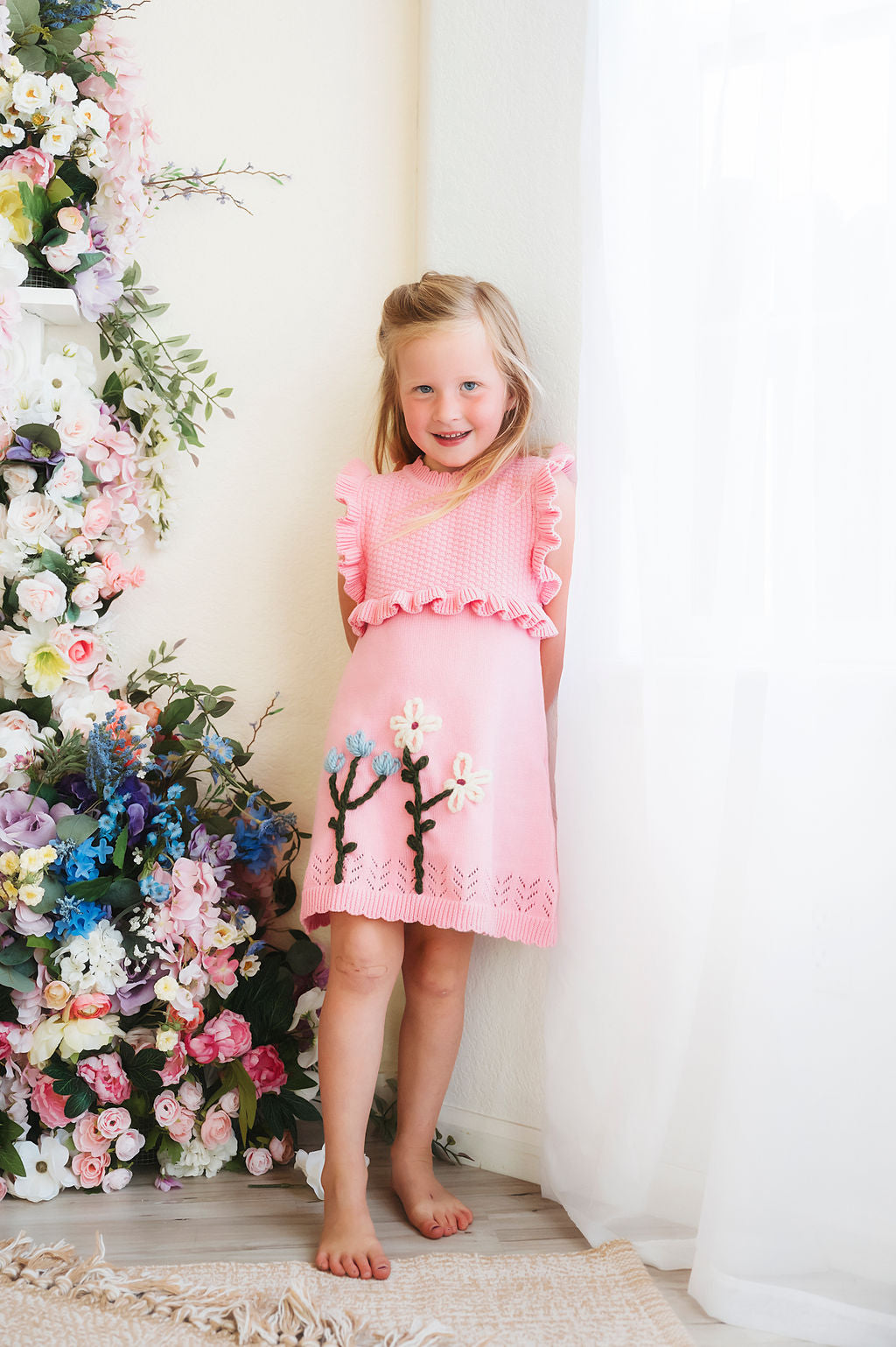 Custom Blossom Ruffle Dress