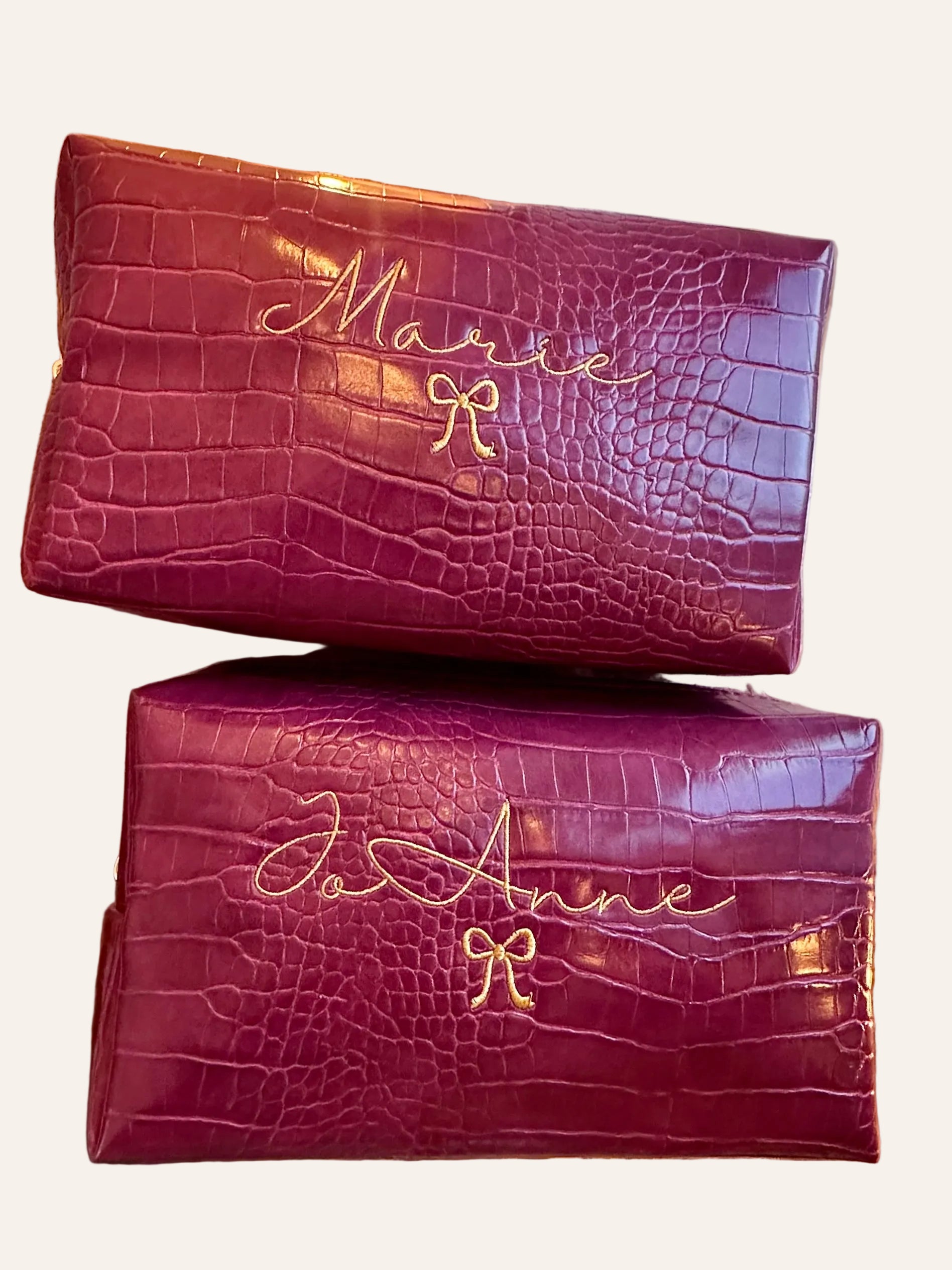 Vegan Leather Croc Bag