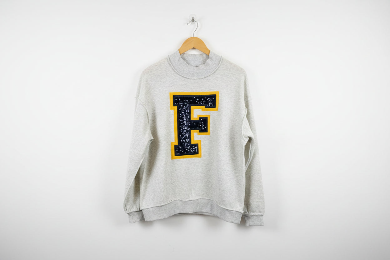 Gray Mockneck Sweatshirt