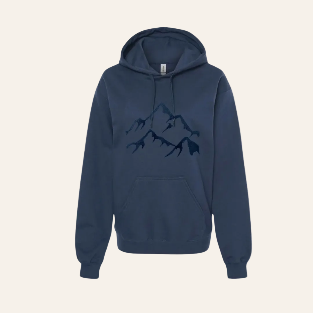 Monochromatic Mountain Hoodie