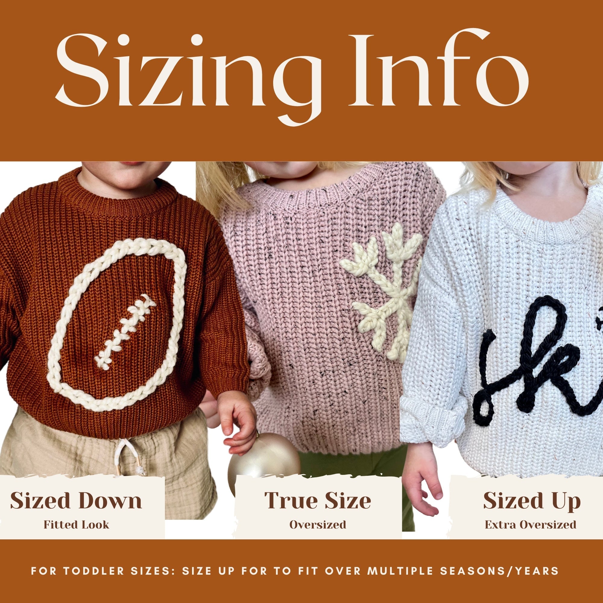 Name Hand Embroidered Baby Sweater, Custom Initial Letter Kids Knit Sweater, Chunky Jumper for Infants & Toddlers, Coming Home