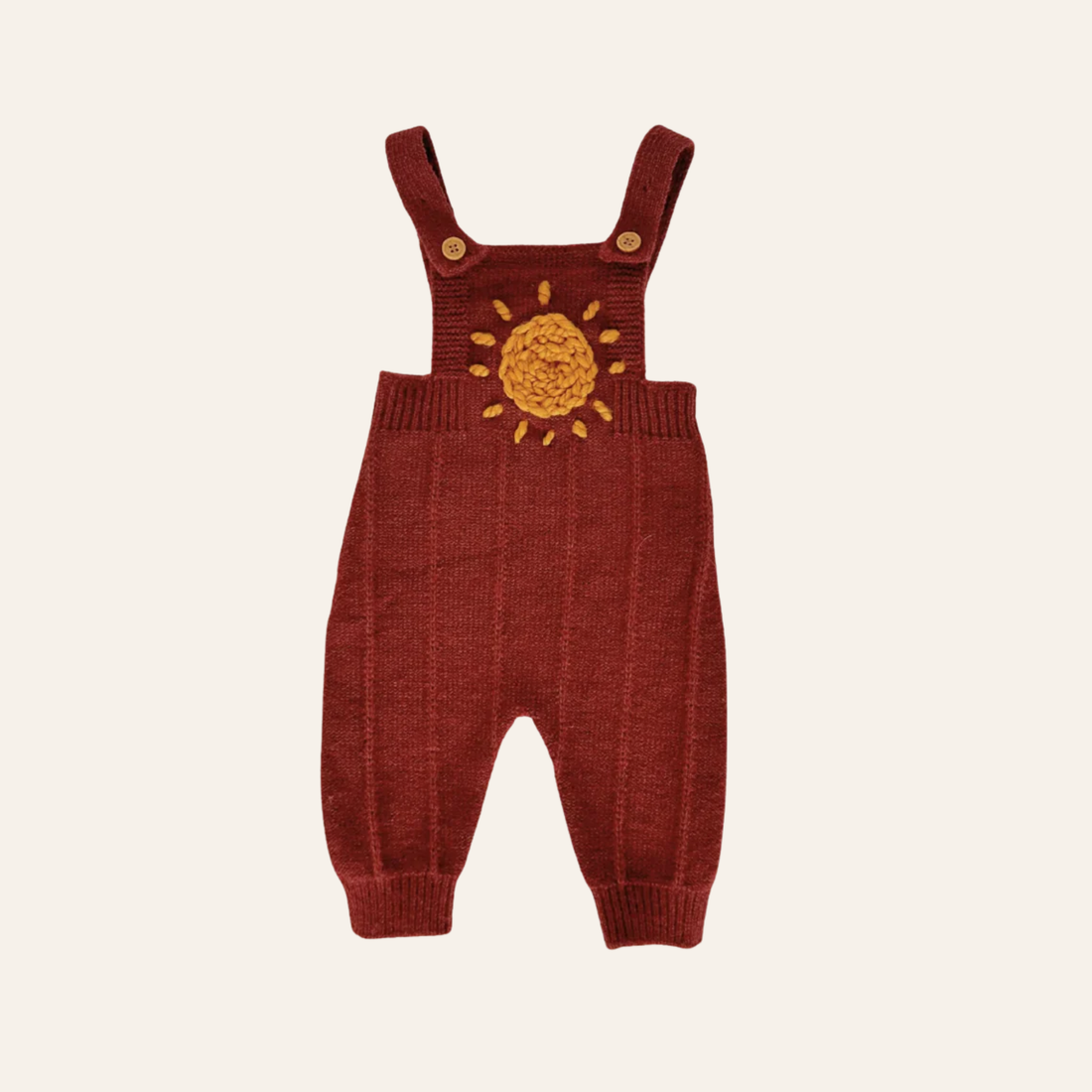 Sunny Maroon Overalls