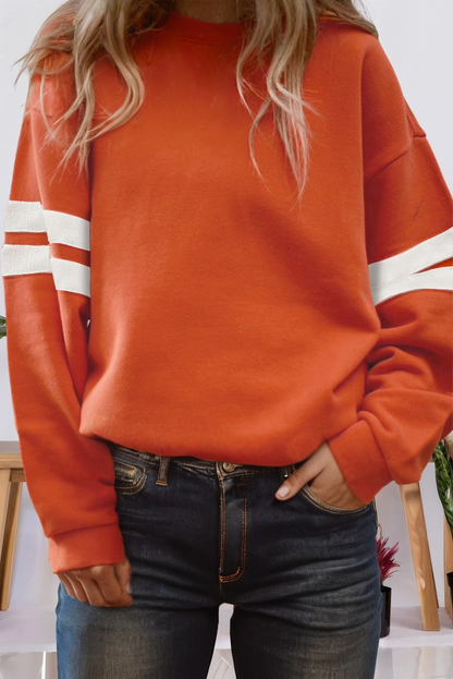 Varsity Striped Sweatshirt