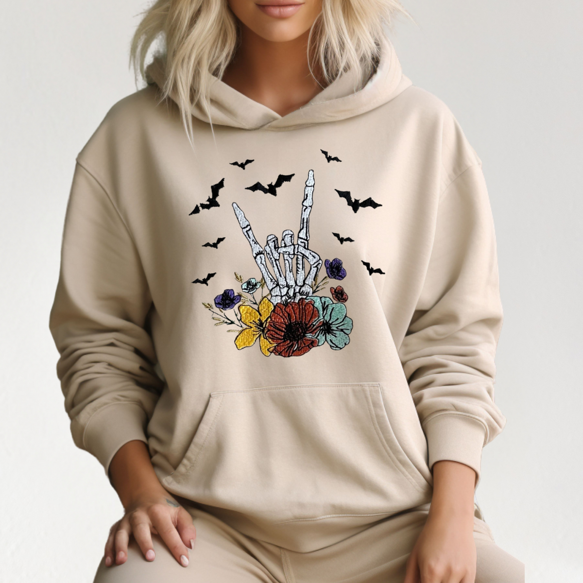 Skelly Hand Hoodie - Unisex Fit