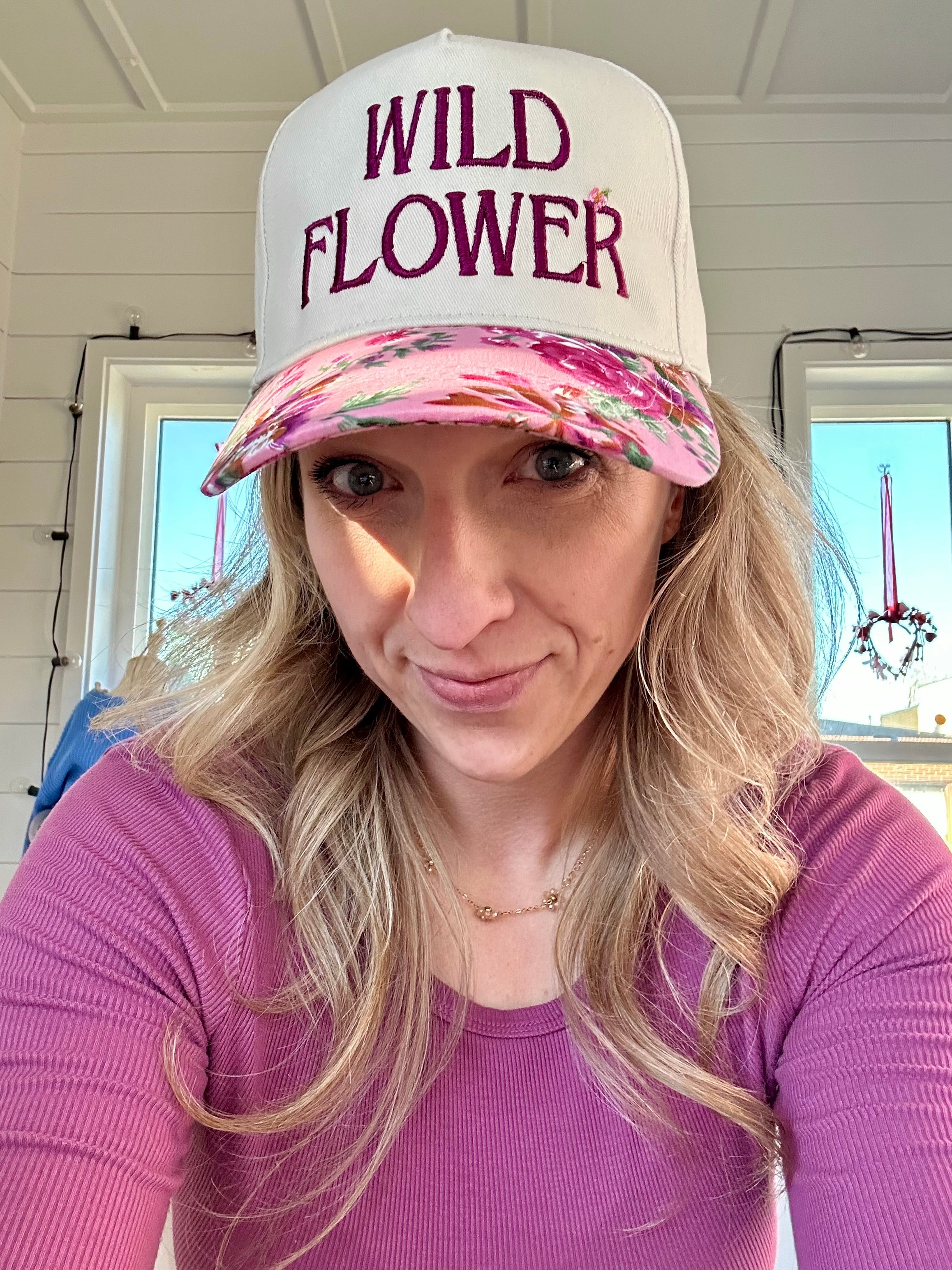Wild Flower | Floral Brim Hat