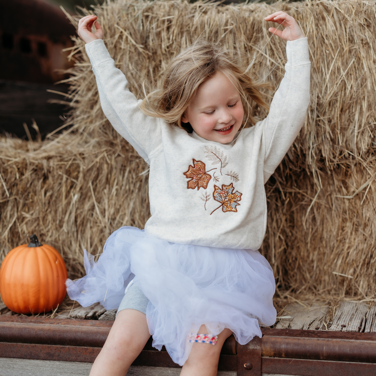 Toddler Falling Leaf Crewneck