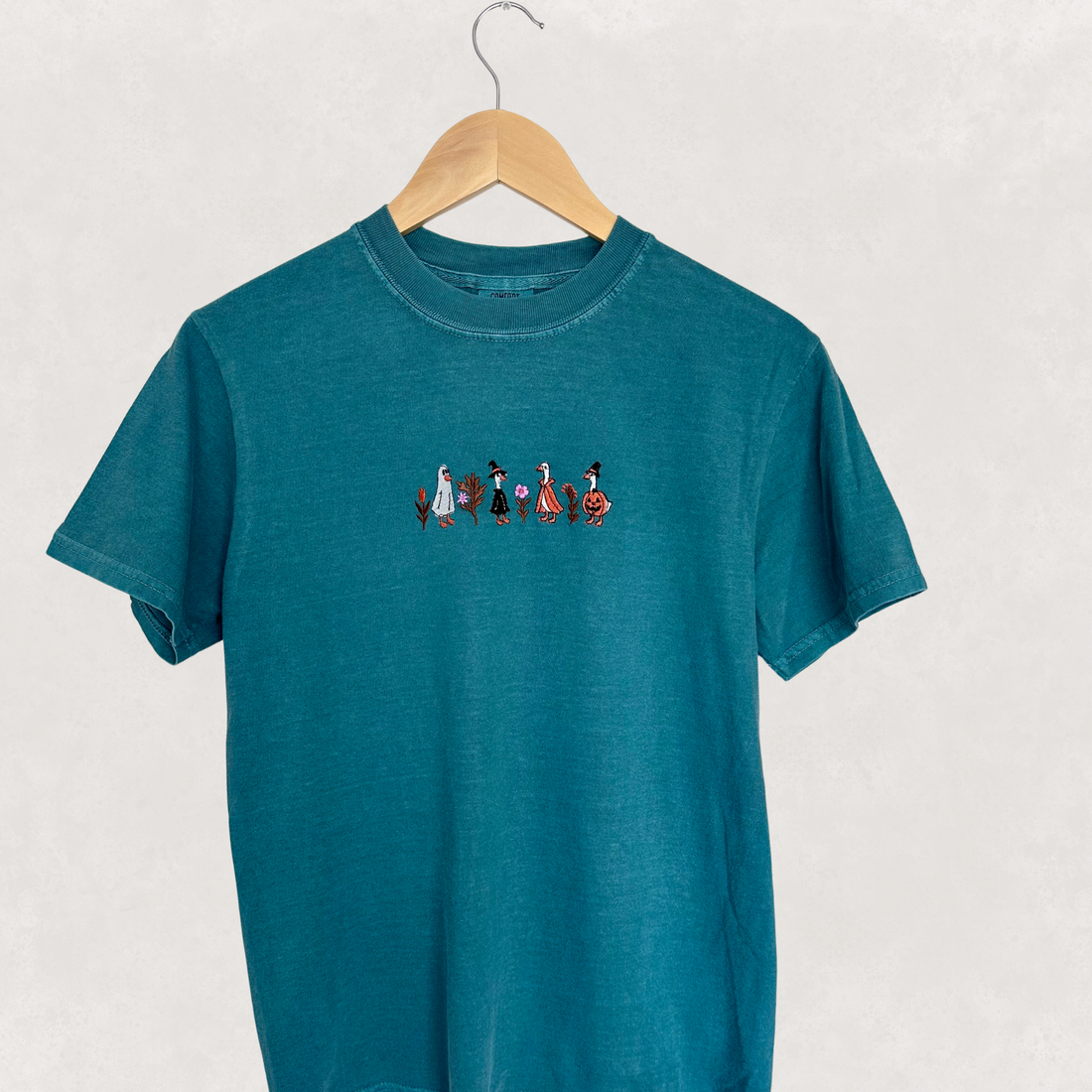Green Halloween Goose Tee - Unisex