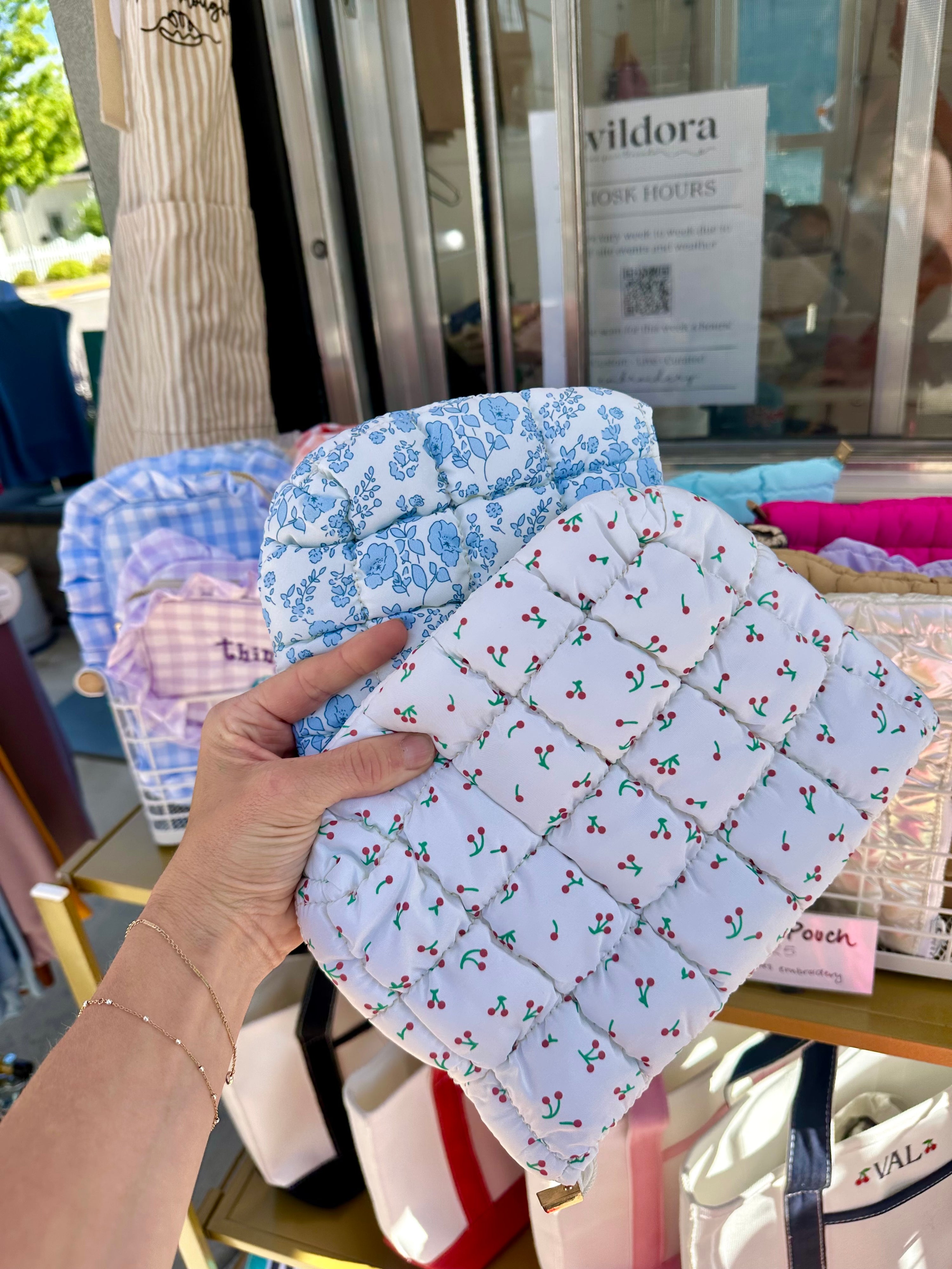 Quilted Travel Pouch