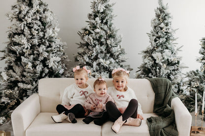 Candy Cane Sweater | Hand Embroidered