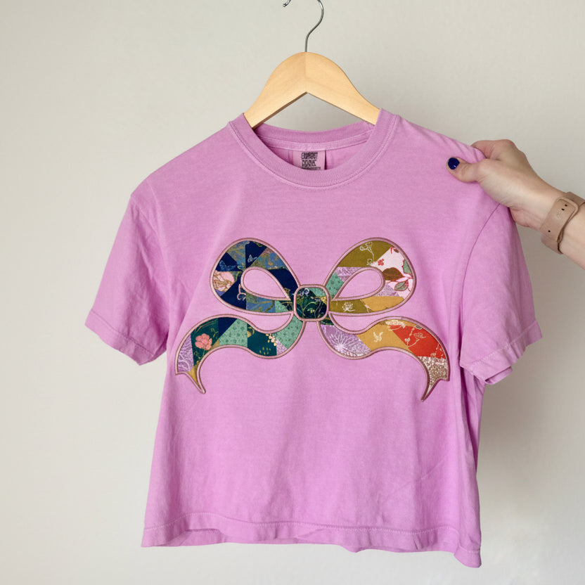 Boxy Bow Applique Tee