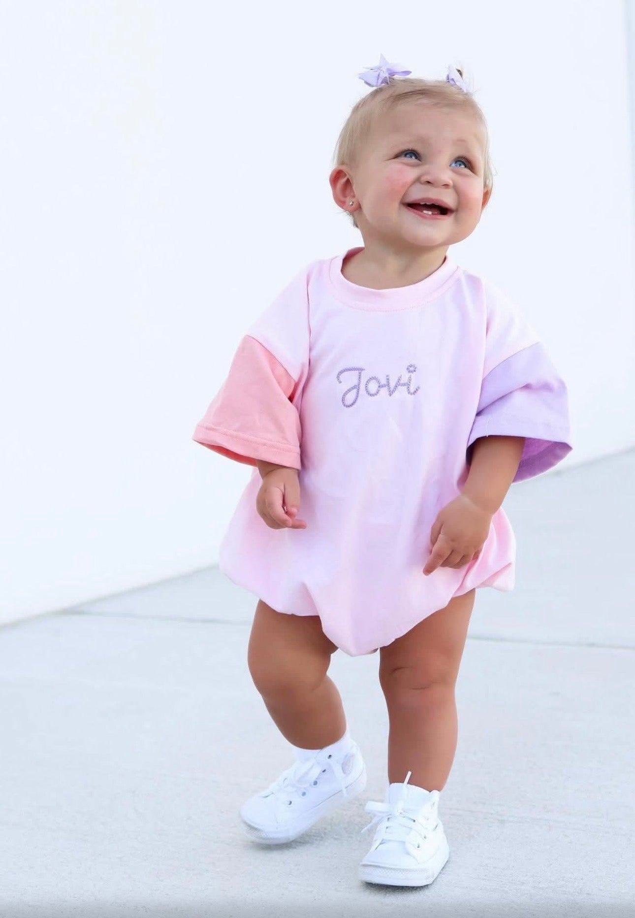 Preschool colorblock tee set with blue top and red shorts