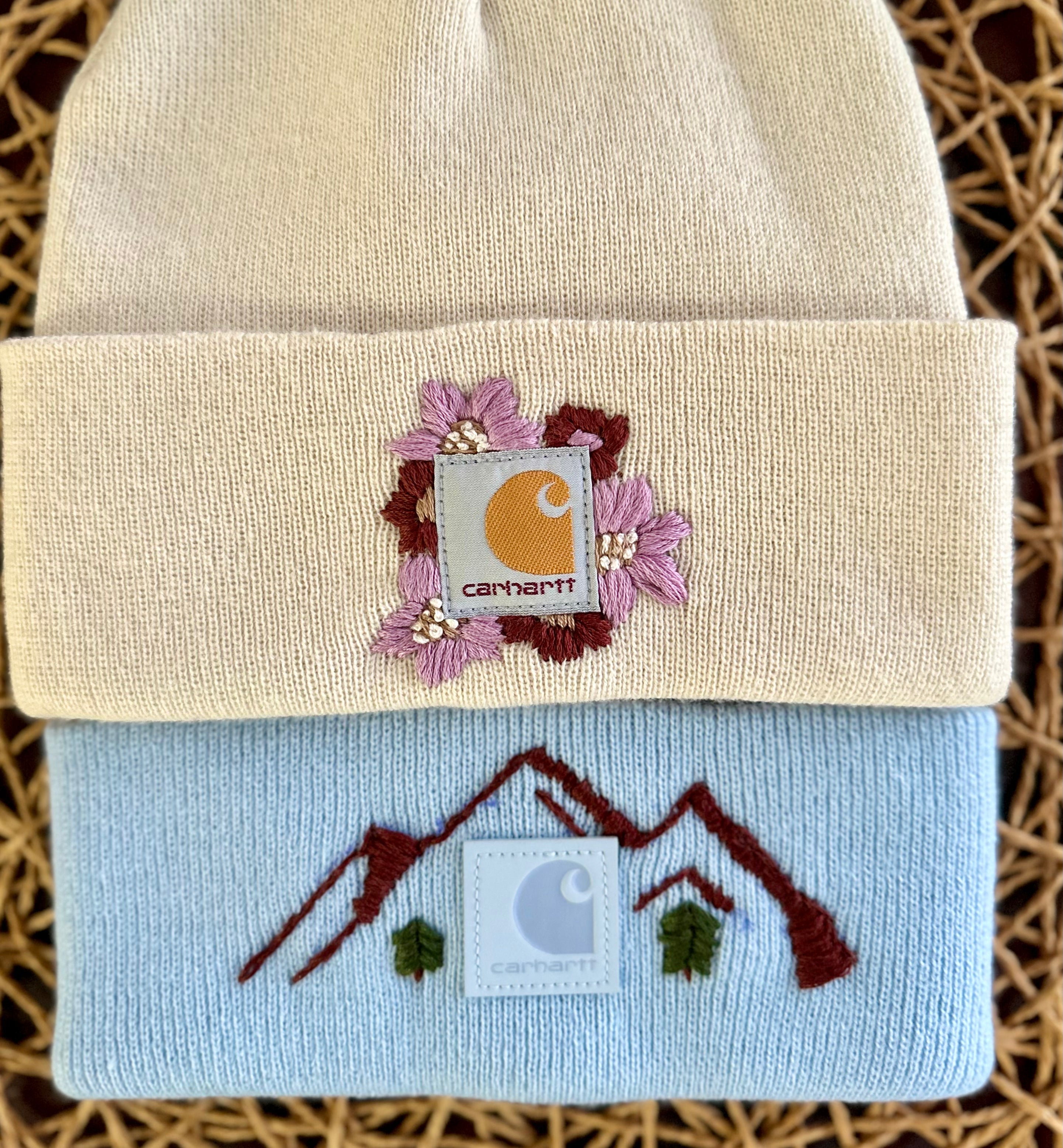 Hand Embroidered Beanie