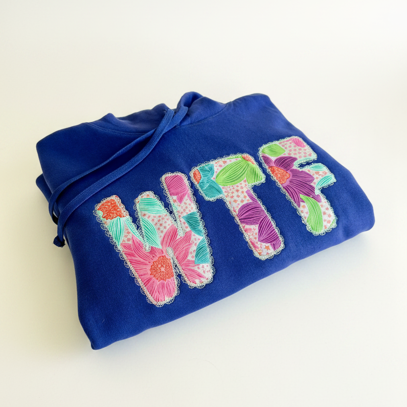 MOTHER Purple Tee Hanger - Off White Background