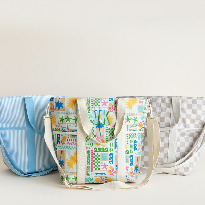 Three tote bags