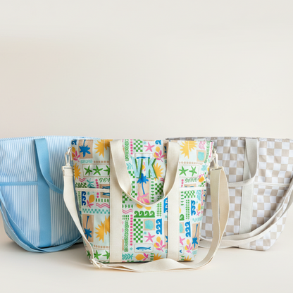 Three tote bags