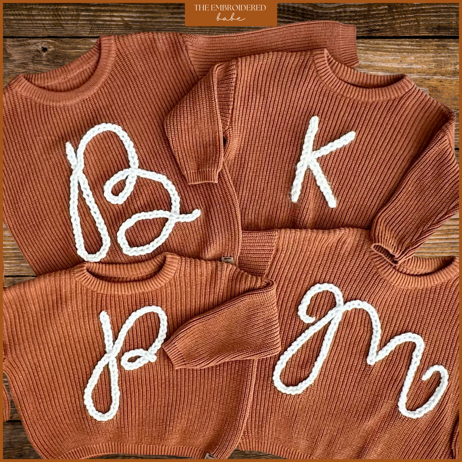 Custom Initial Sweater